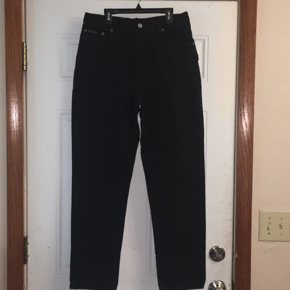 Calvin Klein Retro Black High Waist Mom Jeans 12